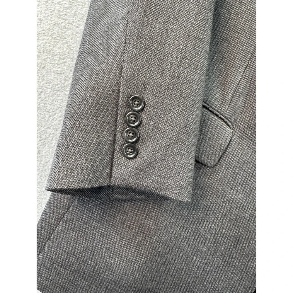 Jos. A. Bank Travelers Collection Grey 100% Wool Blazer Sport Coat 44R 01110